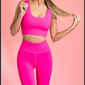 Scalloped Hot Pink Bra from IVL